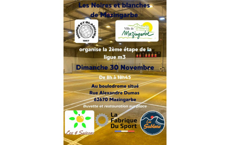 2ème journée du Championnat M3 2025-2026 à Mazingarbe